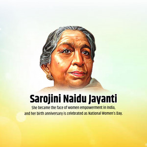 Sarojini Naidu Birth Anniversary: 13 Feb | Download Poster and Hd Photos Free 32 Sarojini Naidu Birth Anniversary Status Free Download